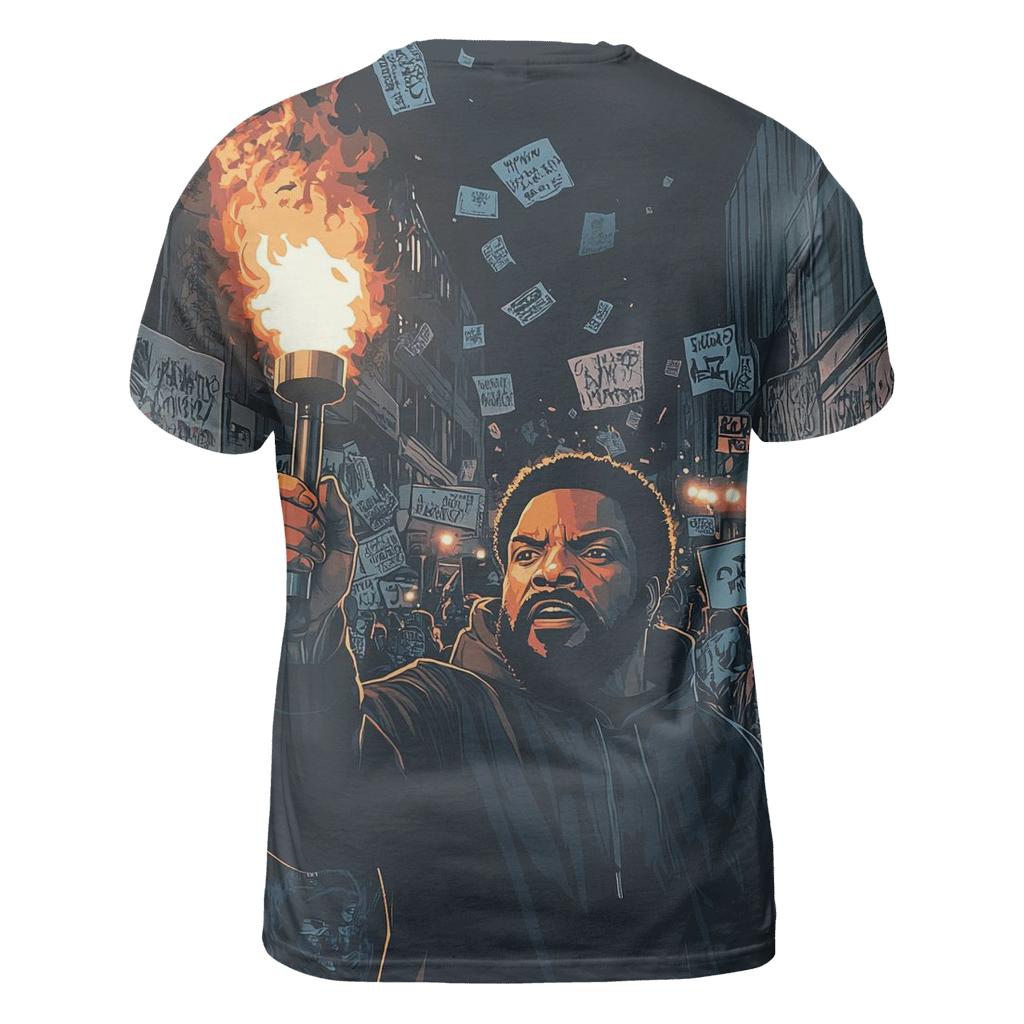 Ice Cube Block Protest statement graphic shirts