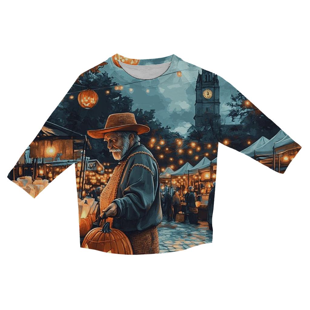 Haunted Lantern Market cotton quarter sleeve shirts