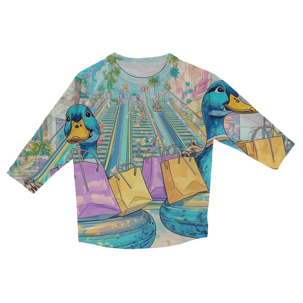 Space Mall Mallards fashion 3/4 sleeve shirts