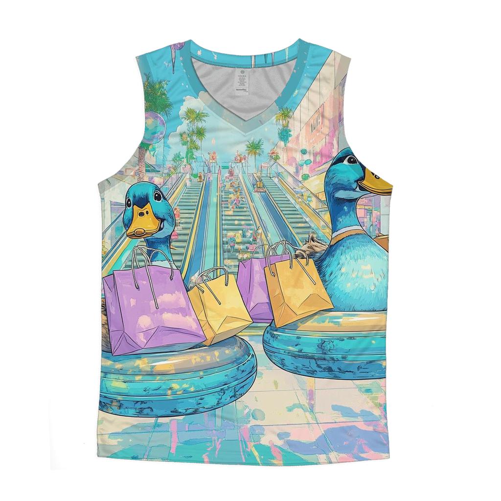 Space Mall Mallards cotton sleeveless tops