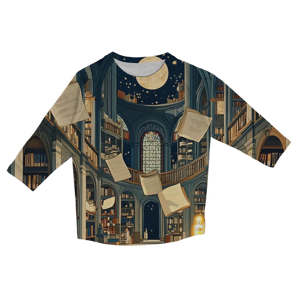 Potion Library Of The Haunted cotton quarter sleeve shirts