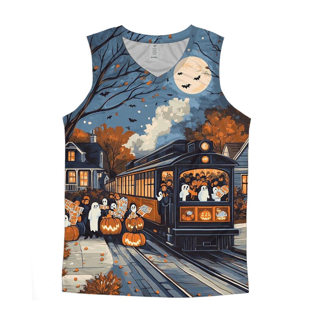 Trick-or-Treat Express Haunted designer workout tanks