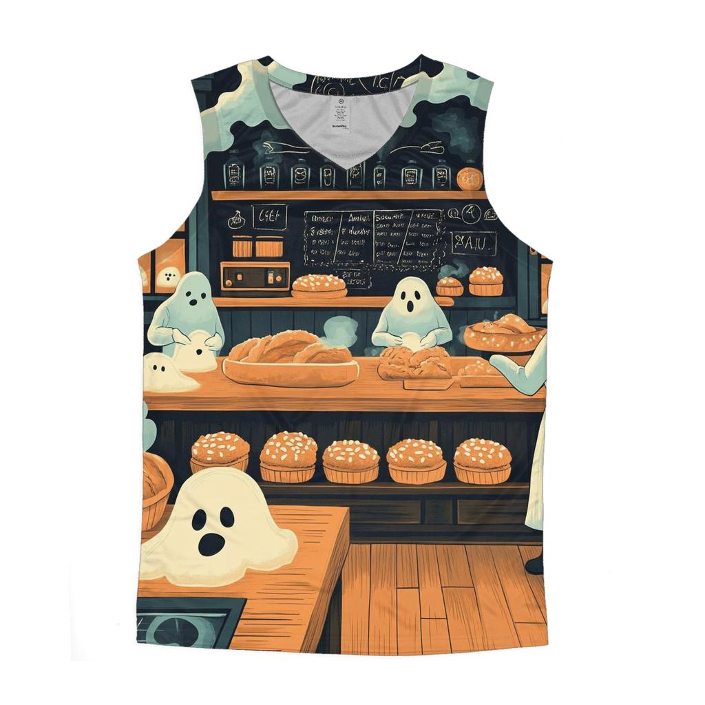 Ghostlight Bakery Spooky cotton sleeveless tops
