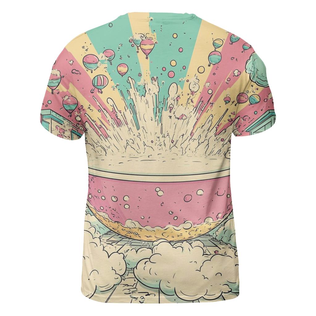 Cereal Planet Rampage artistic all-over print tops