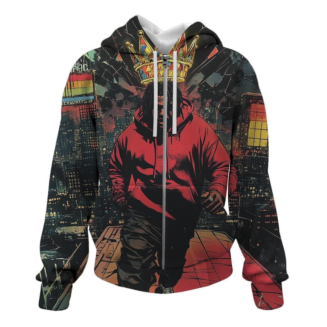 Biggie Skyline Mosaic heavyweight hoodies