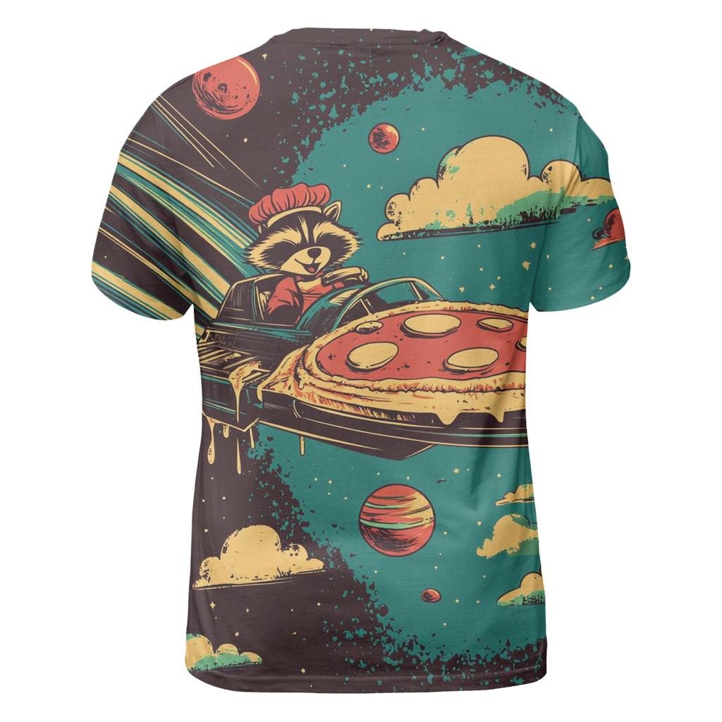 Cosmic Pizza Delivery trendy printed shirt styles
