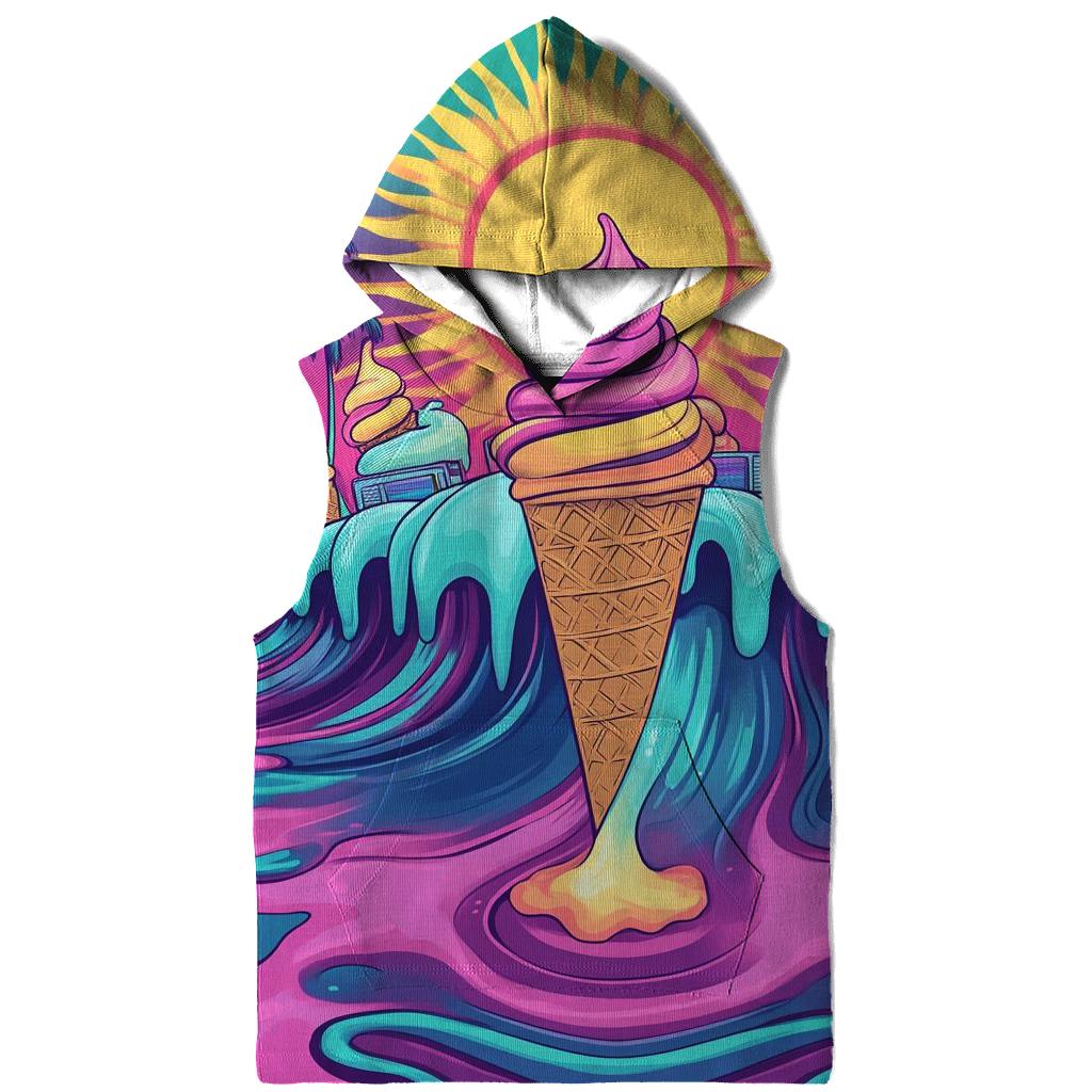 Atomic Ice Cream Surfers embroidered hoodies