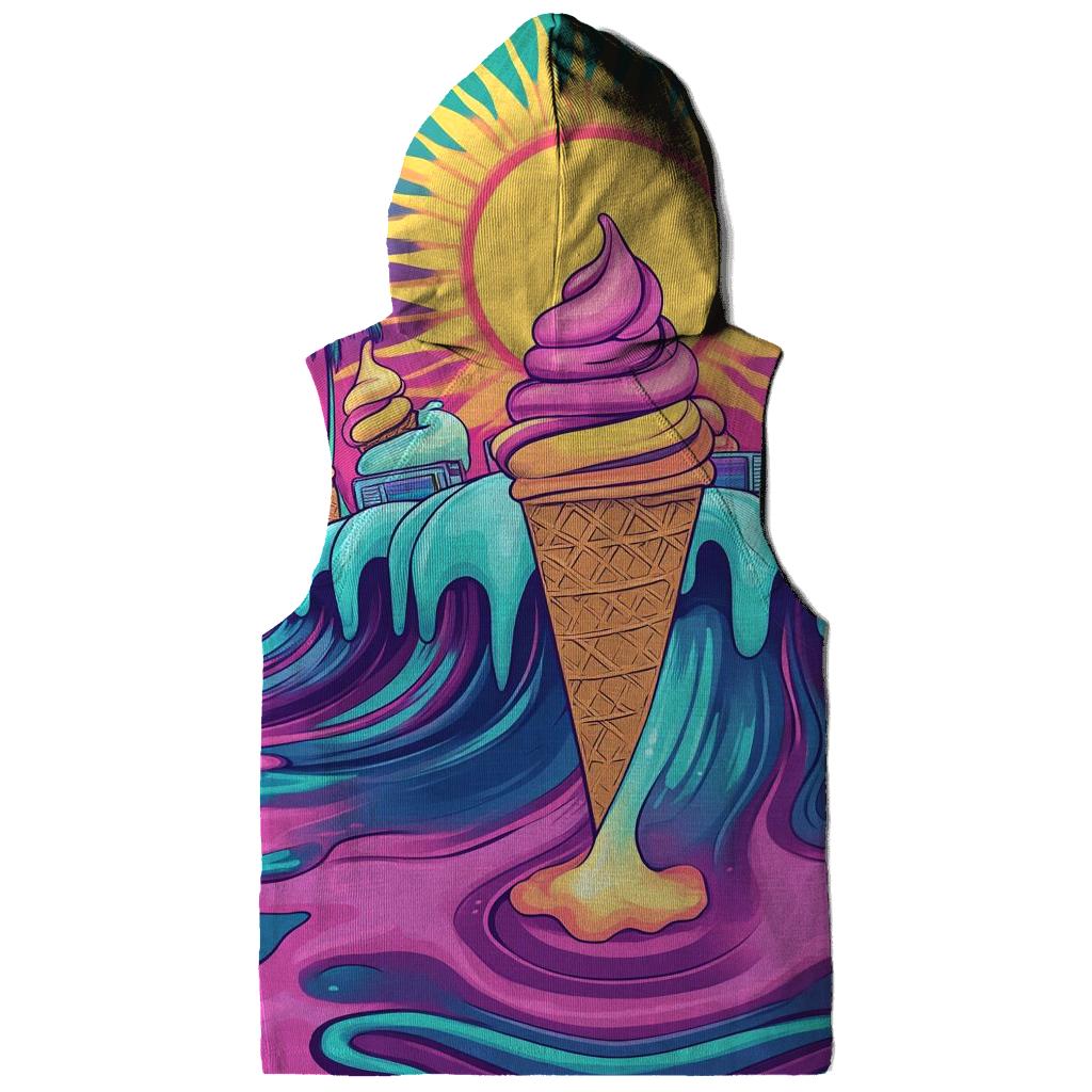Atomic Ice Cream Surfers embroidered hoodies