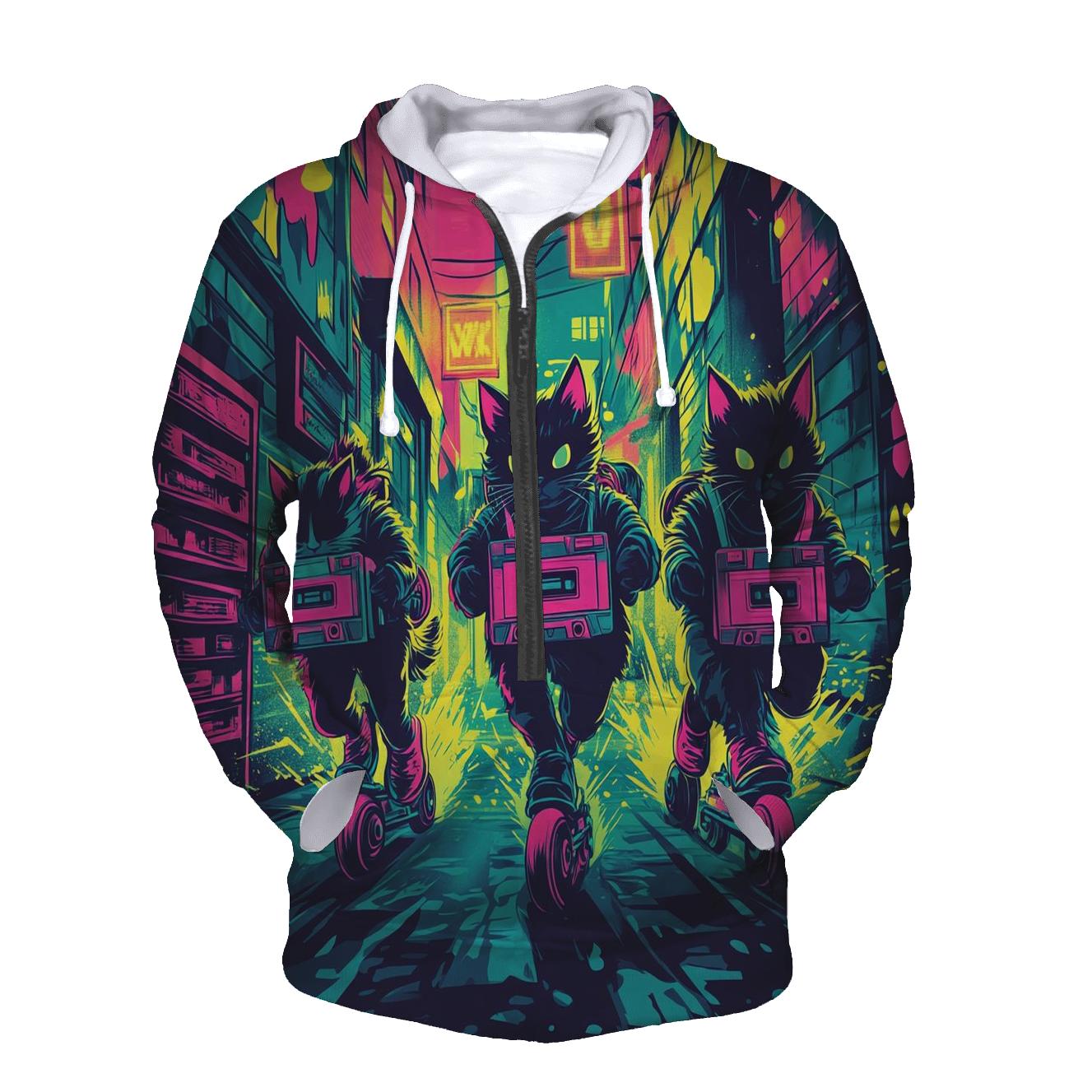 Turbo Tape Alley Cats embroidered hoodies