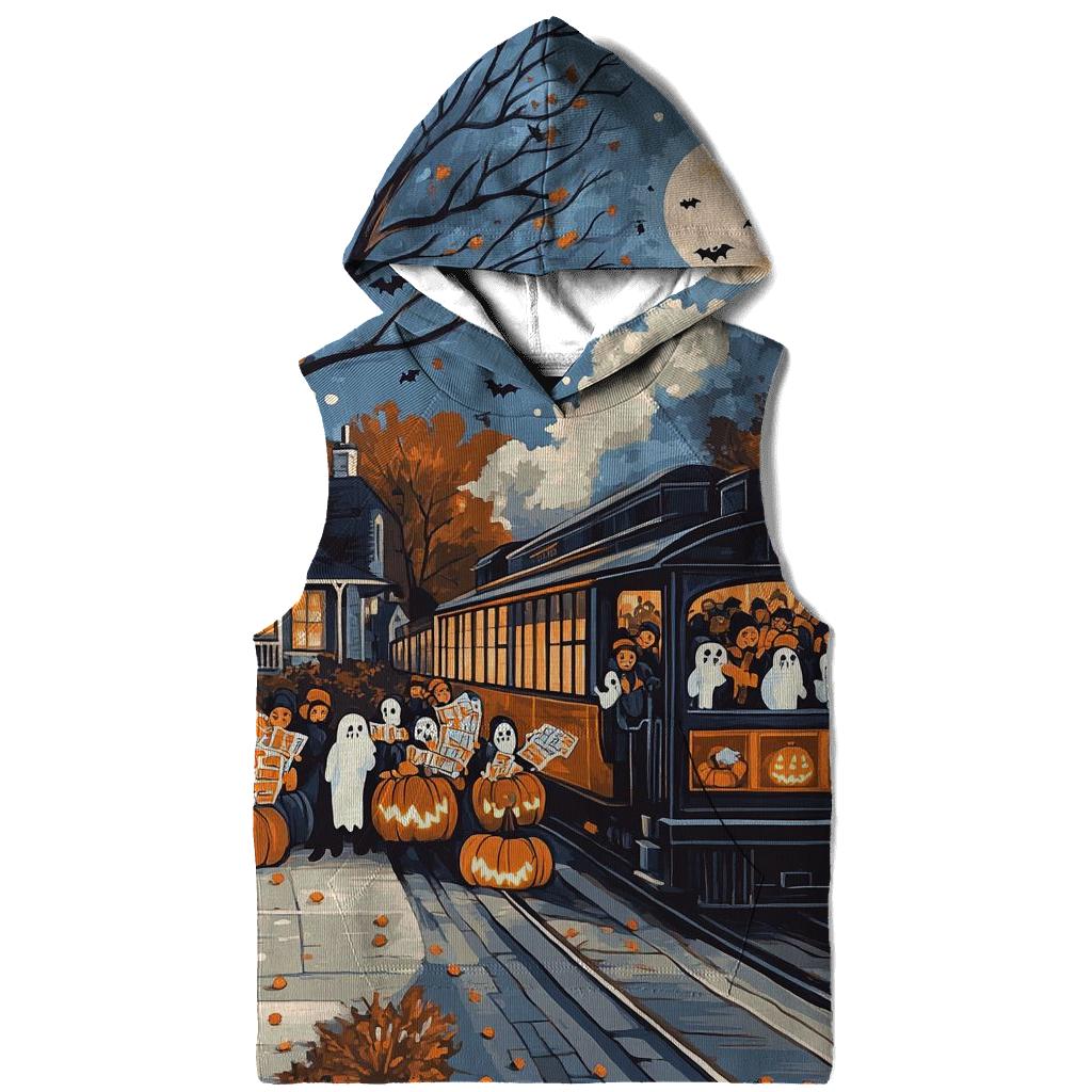 Trick-or-Treat Express Haunted graphic hoodies