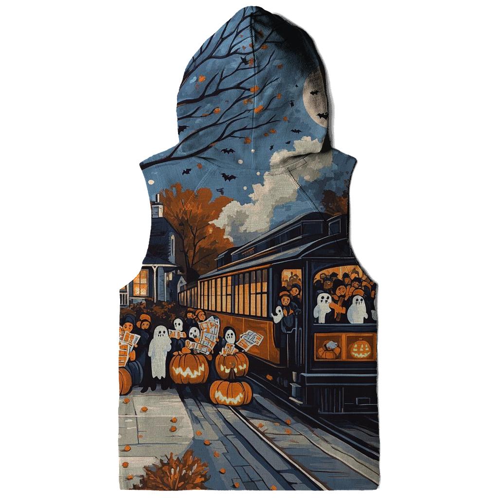 Trick-or-Treat Express Haunted graphic hoodies