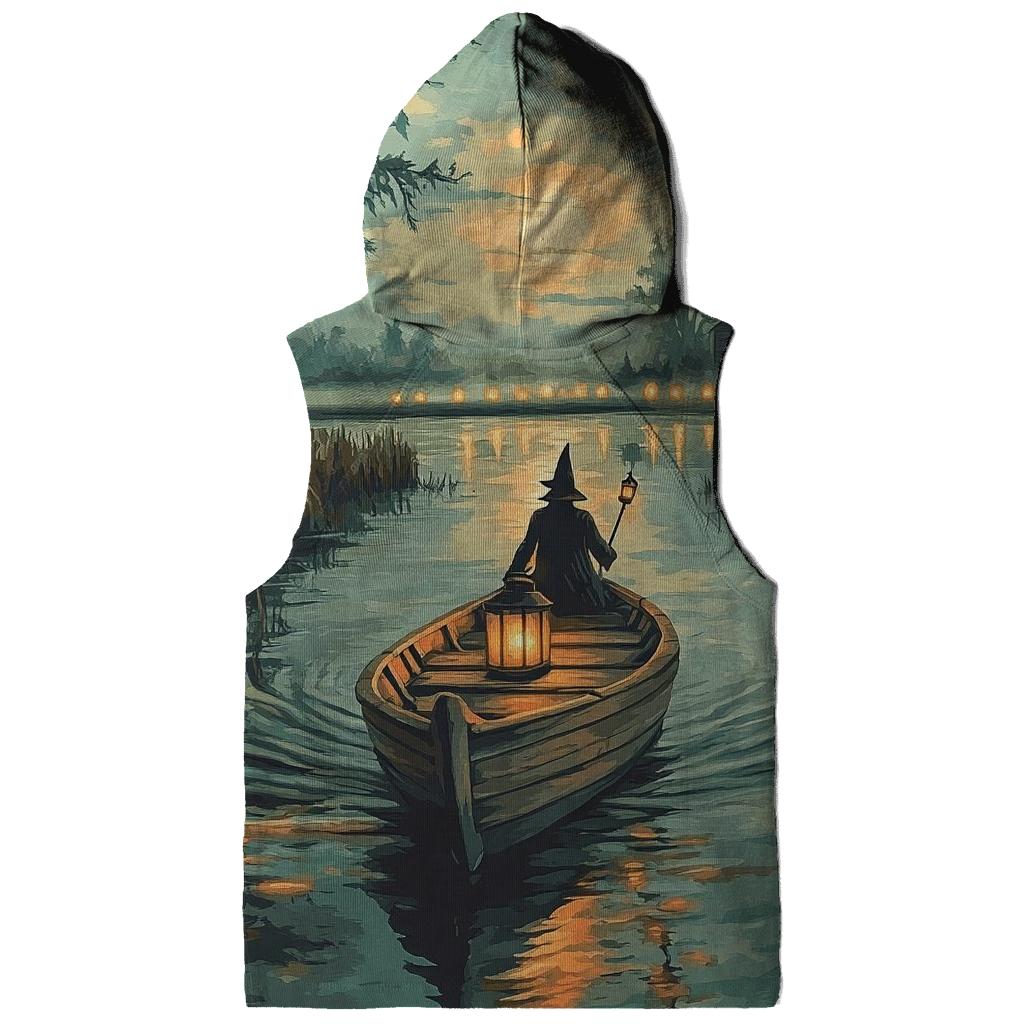 Lantern-Ferry Of The Spooky Marsh heavyweight hoodies