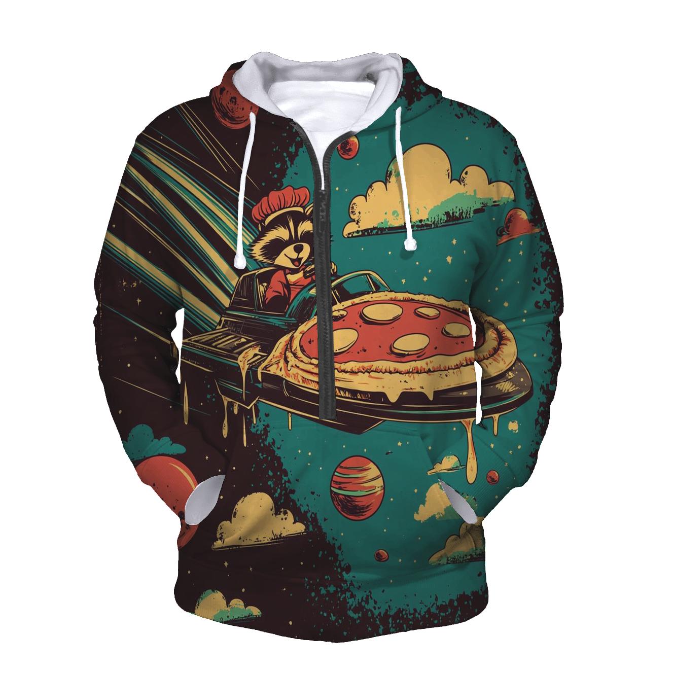 Cosmic Pizza Delivery premium hoodies