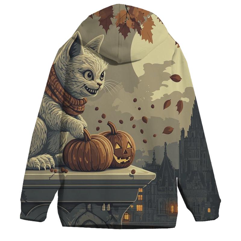 Grinning Gargoyle Balcony Halloween hoodie designs