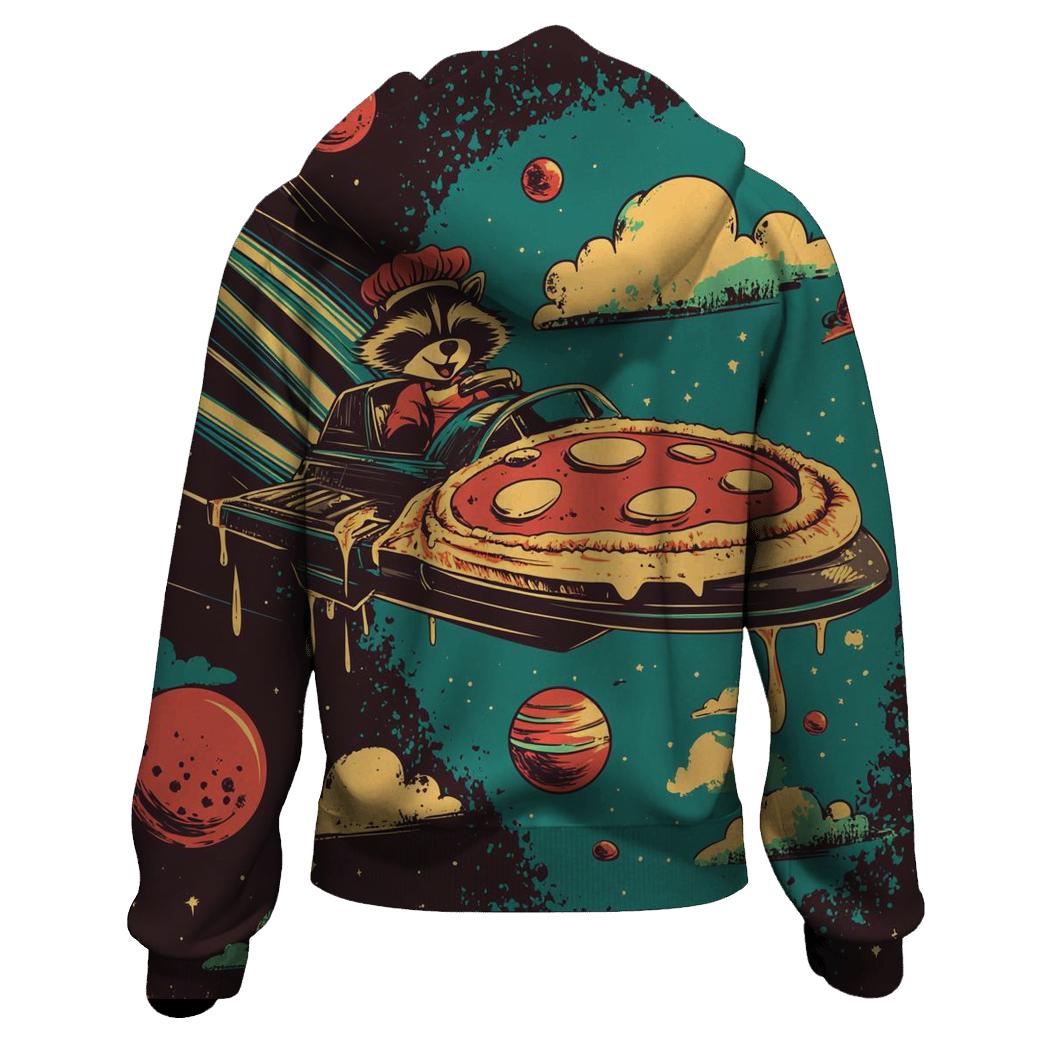 Cosmic Pizza Delivery premium hoodies
