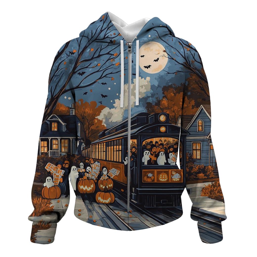 Trick-or-Treat Express Haunted hoodie styles