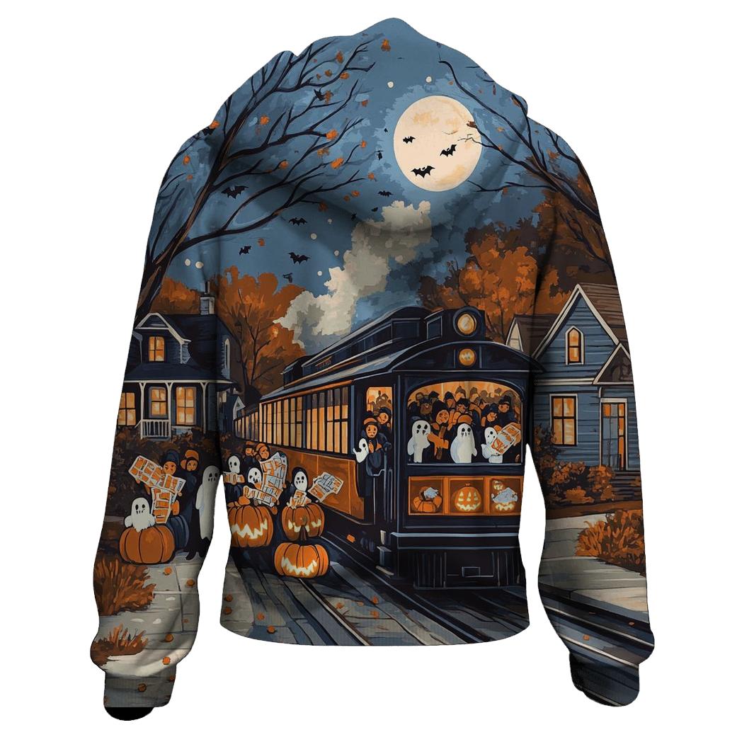 Trick-or-Treat Express Haunted hoodie styles