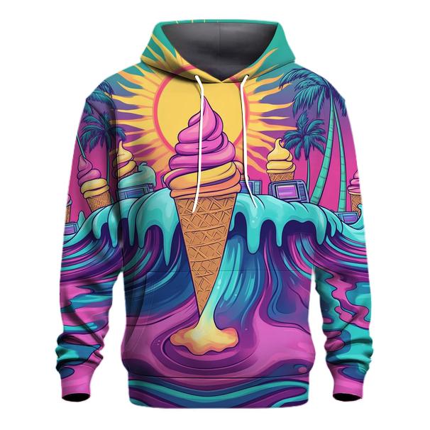 Atomic Ice Cream Surfers designer hoodies