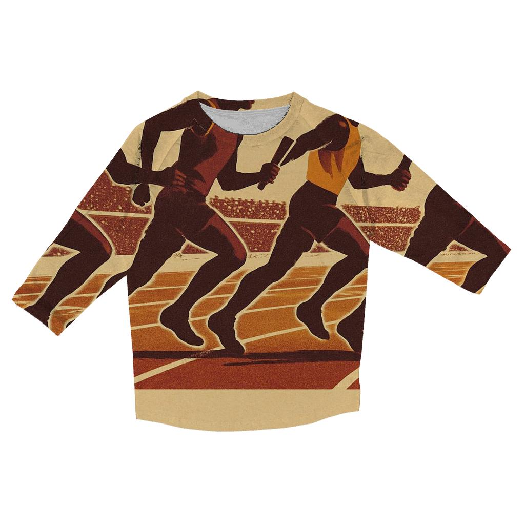 Vintage Track Relay personalized 3/4 sleeve tees