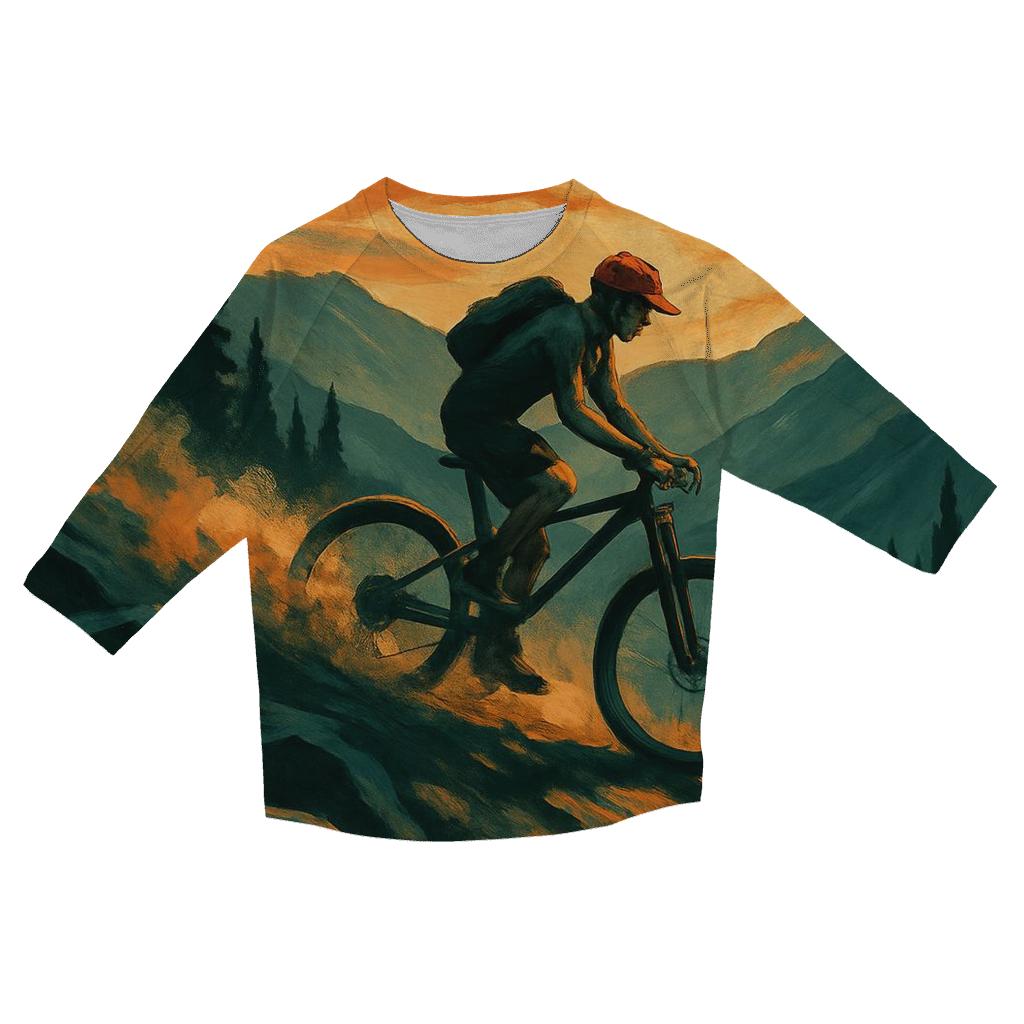 Mountain Bike Ascent custom 3/4 sleeve shirts