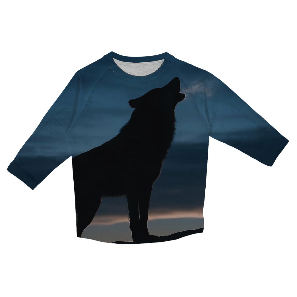Mountain Lone Howl personalized 3/4 sleeve tees