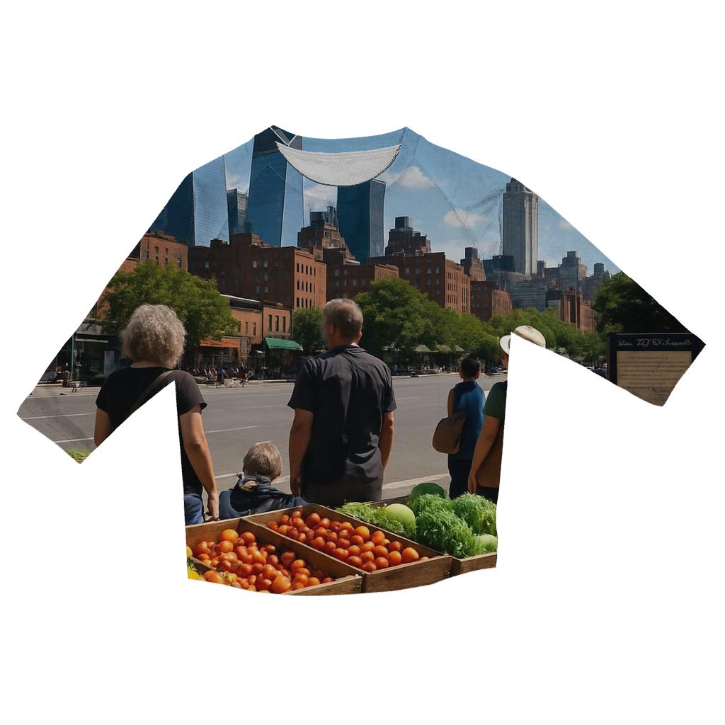 Noonday Market And Midtown Panorama casual three quarter sleeve shirts