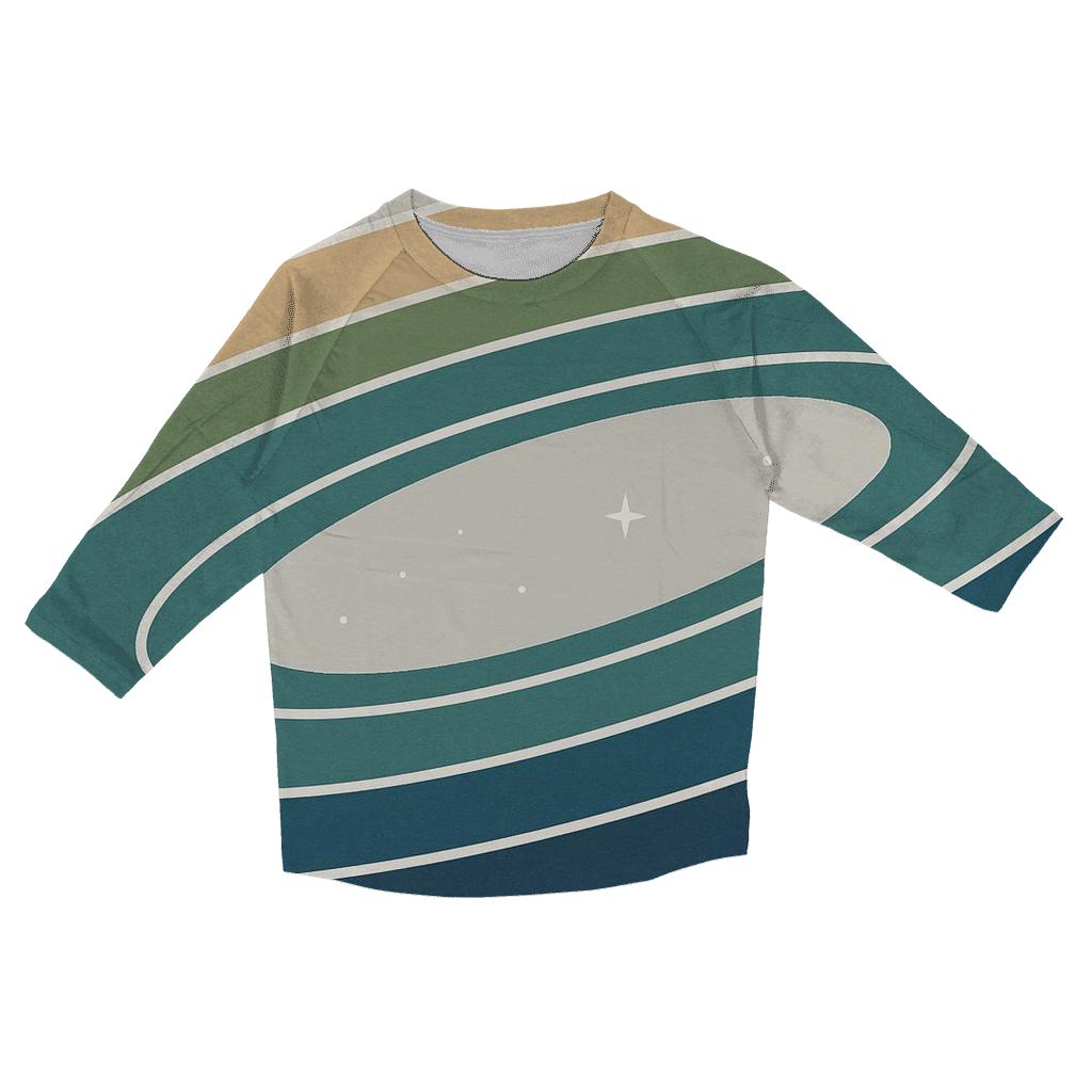 Ring Plane Horizon printed three quarter sleeve shirts