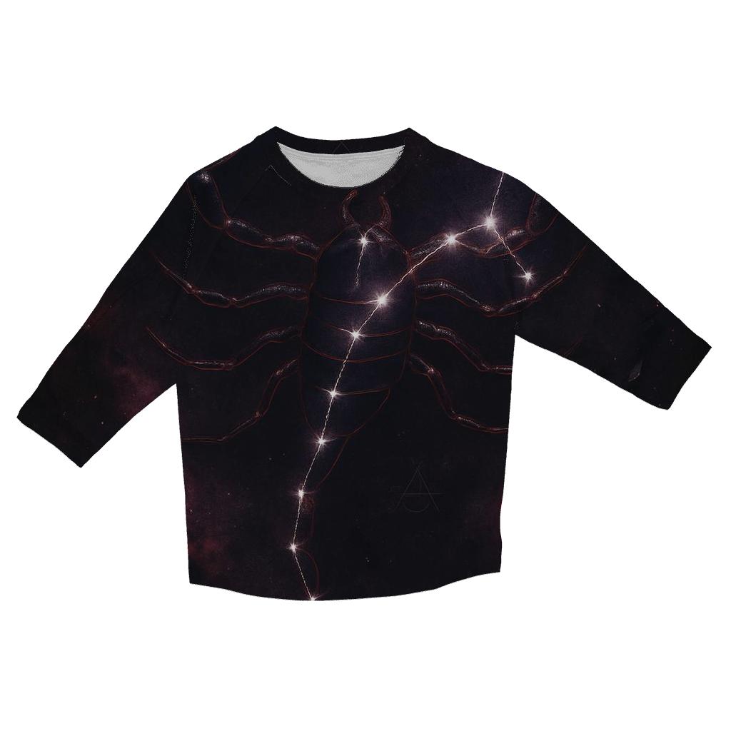 Scorpio Galactic Scorpion Design stylish quarter sleeve tops