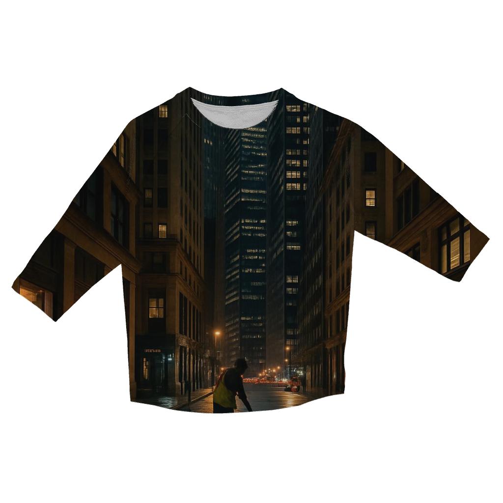 Nighttime Financial District After Hours stylish quarter sleeve tops