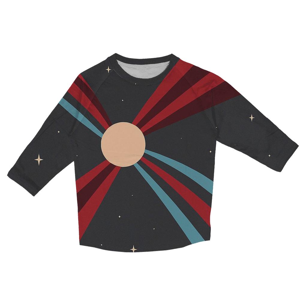 Jet Outflow Panels casual three quarter sleeve shirts