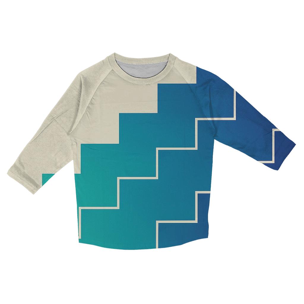 Prism Step Fade custom 3/4 sleeve shirts