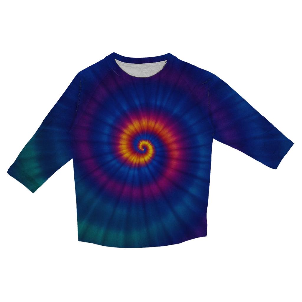 Spiral Overdye Remix fashion 3/4 sleeve shirts