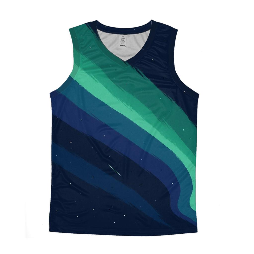 Aurora Curtain Drift personalized athletic tanks