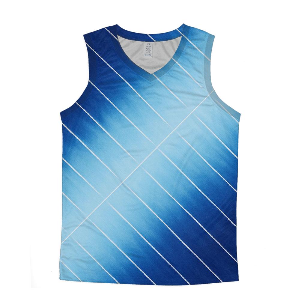 Indigo Arashi Diagonals stylish racerback tanks