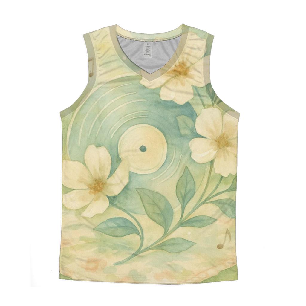 Vinyl Spiral Garden graphic print tank tops