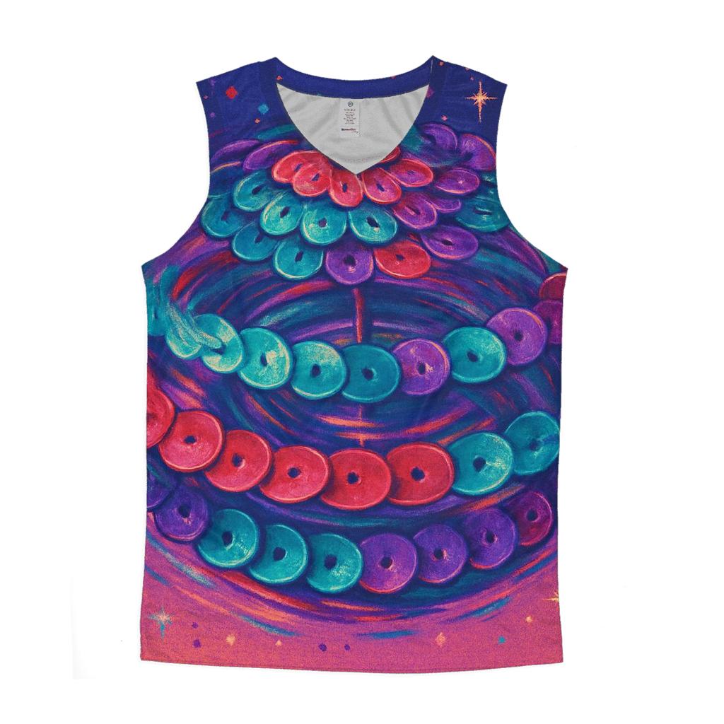 Sequin Carousel casual summer tank tops
