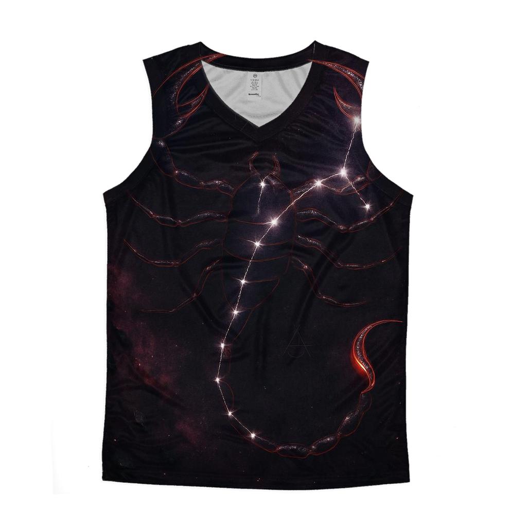 Scorpio Galactic Scorpion Design casual summer tank tops