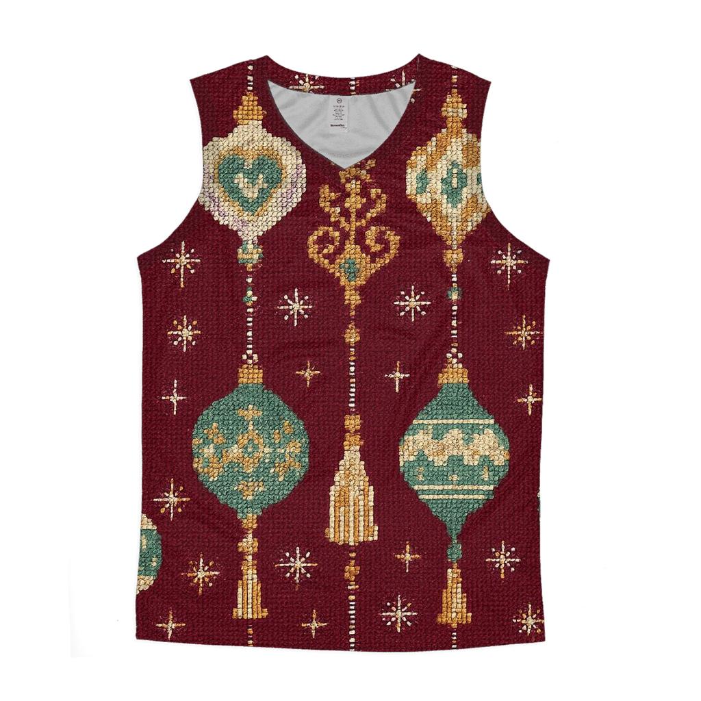 Ornament Ribbon Tapestry Design personalized athletic tanks