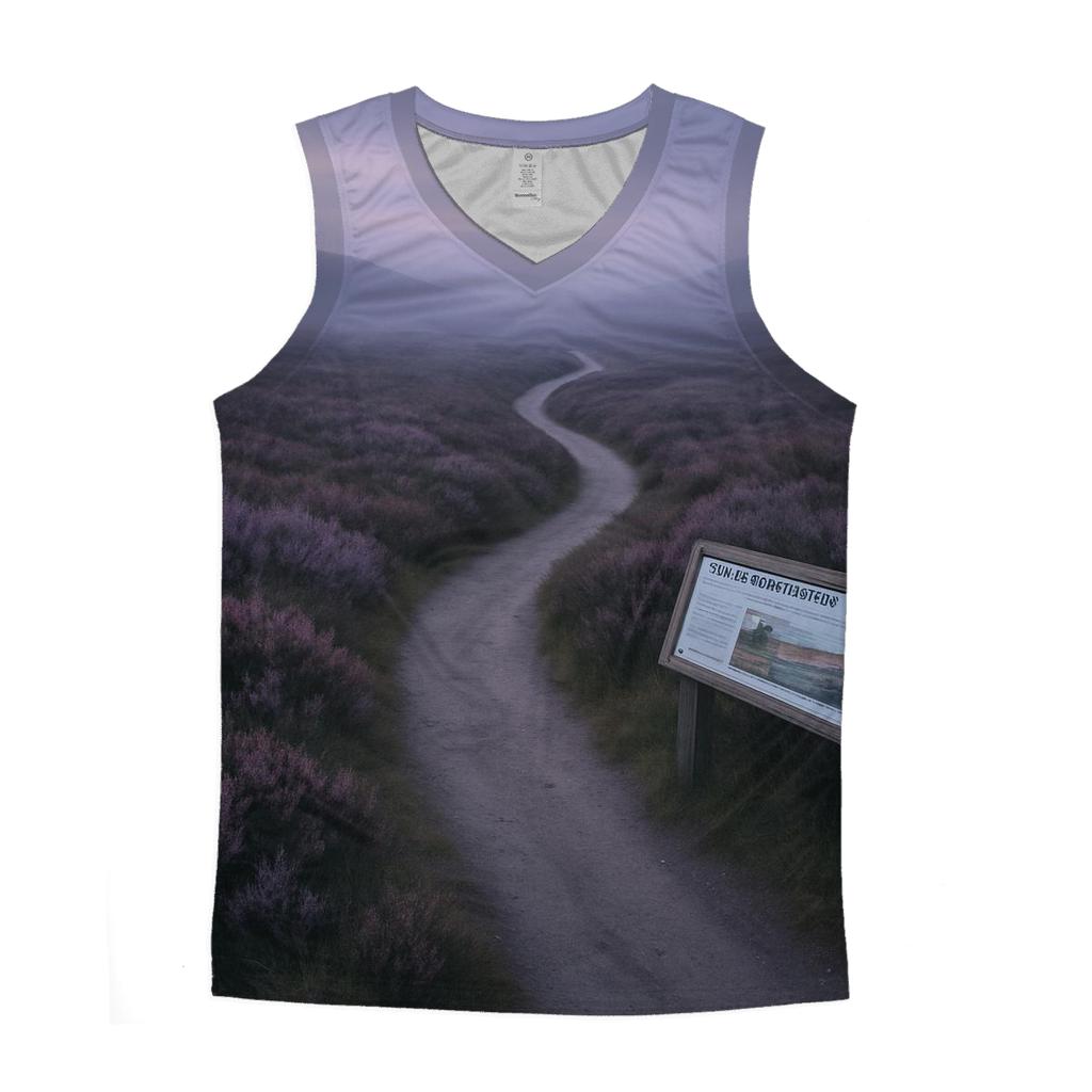 Highland Heather Mosaic Path cotton sleeveless tops