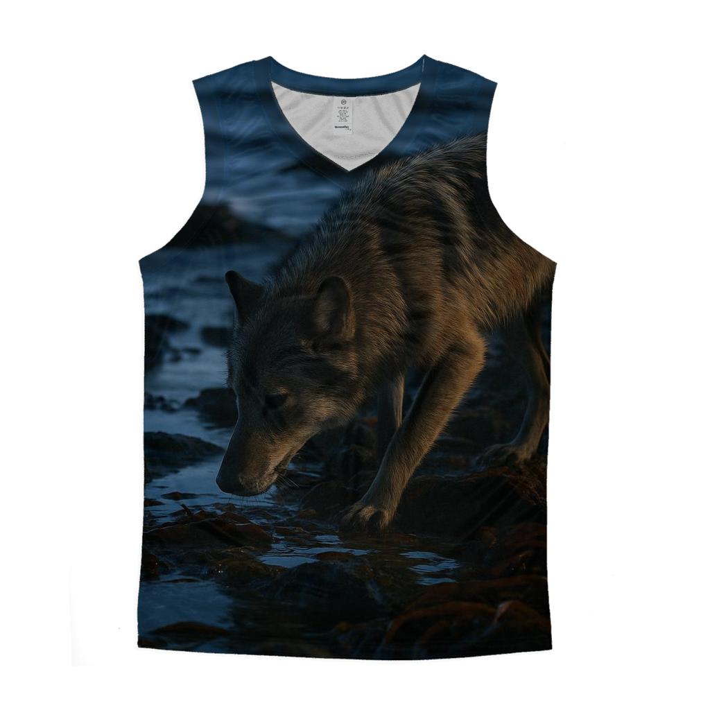 Coastal Night Forage sports performance tank tops