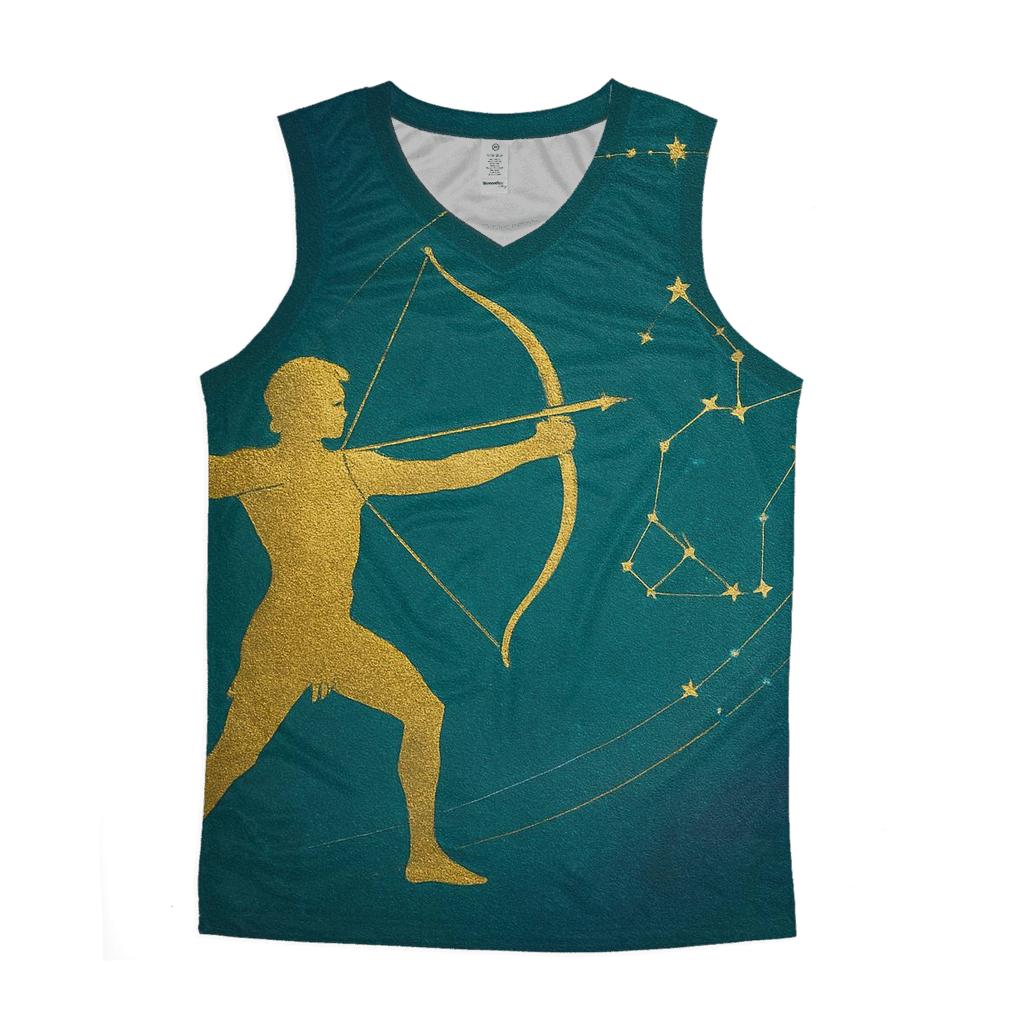 Sagittarius Archer Star Map trendy fitted tank tops