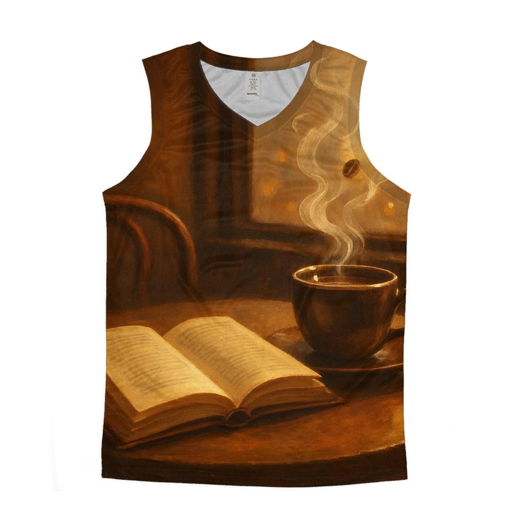 Aroma Wisp Scene cotton sleeveless tops