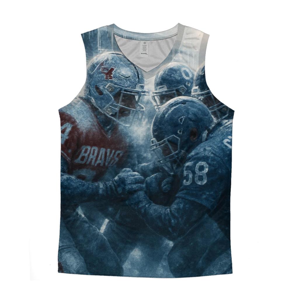 Frozen Rivalry Faceoff sports performance tank tops