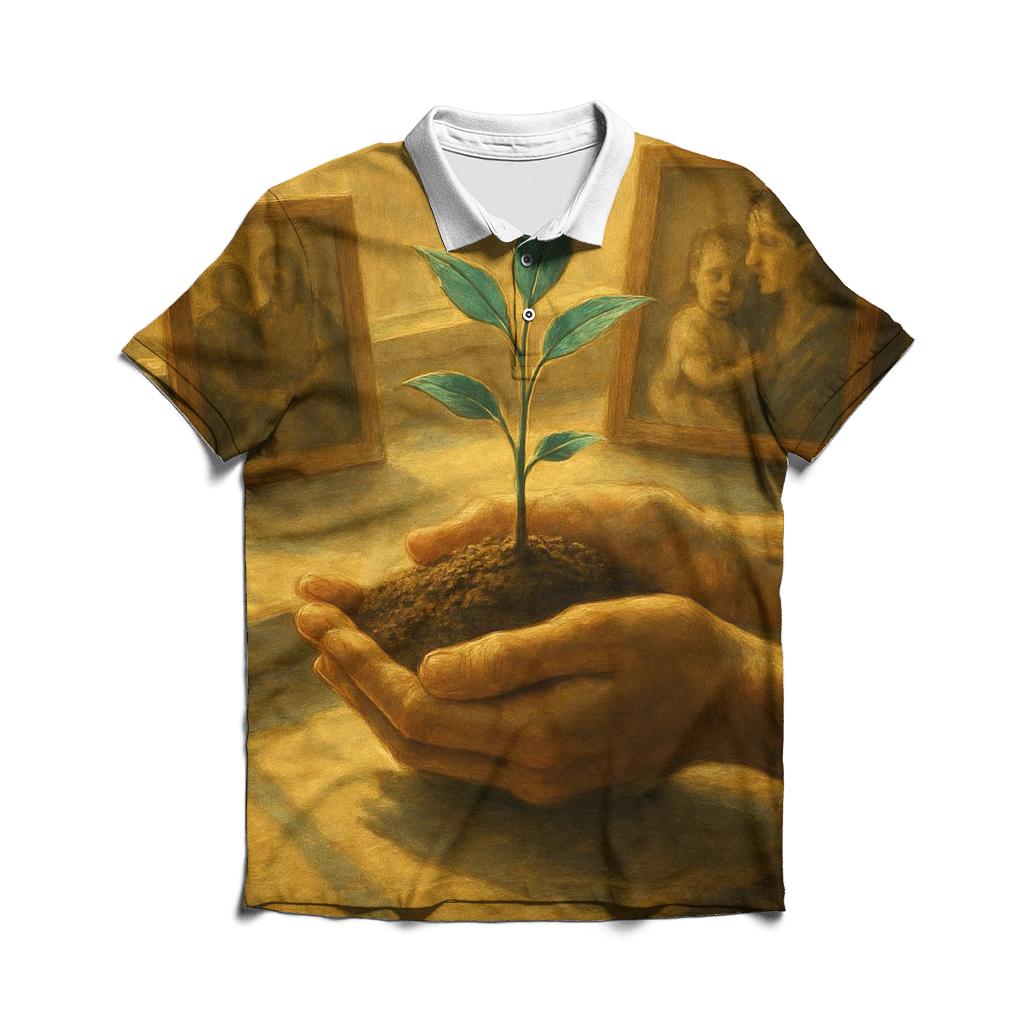Hands That Build Tomorrow personalized polo shirts