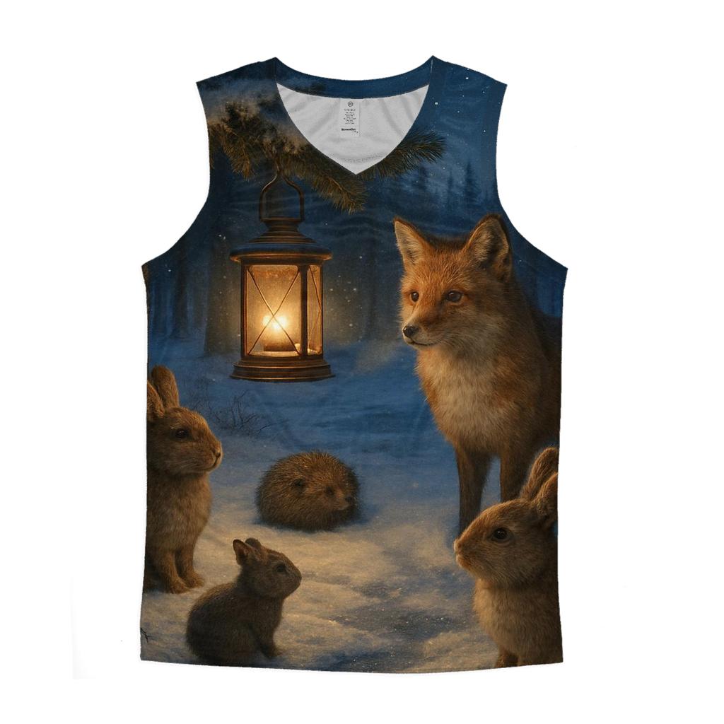 Forest Lantern Gathering trendy fitted tank tops