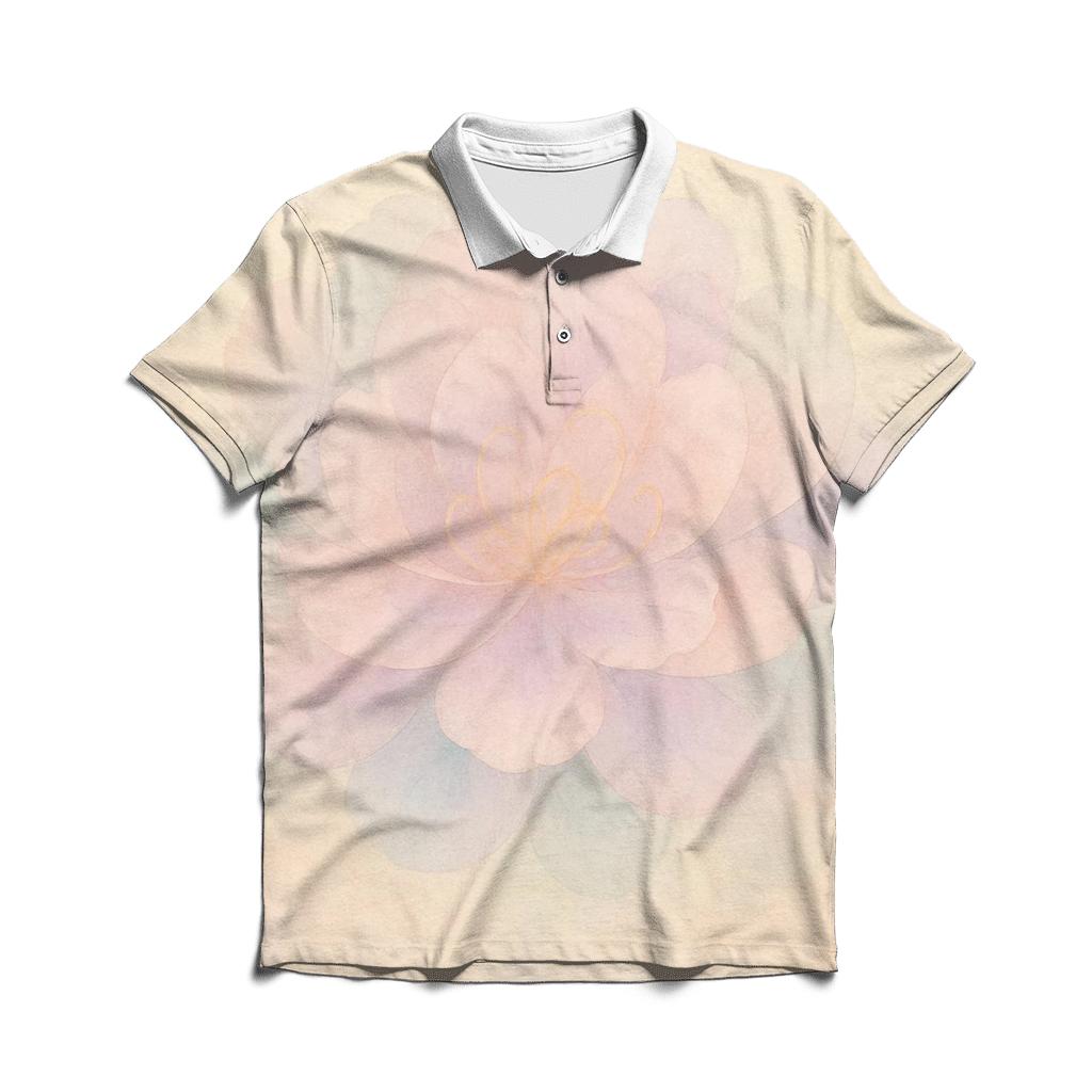 Quiet Bloom Circle personalized polo shirts