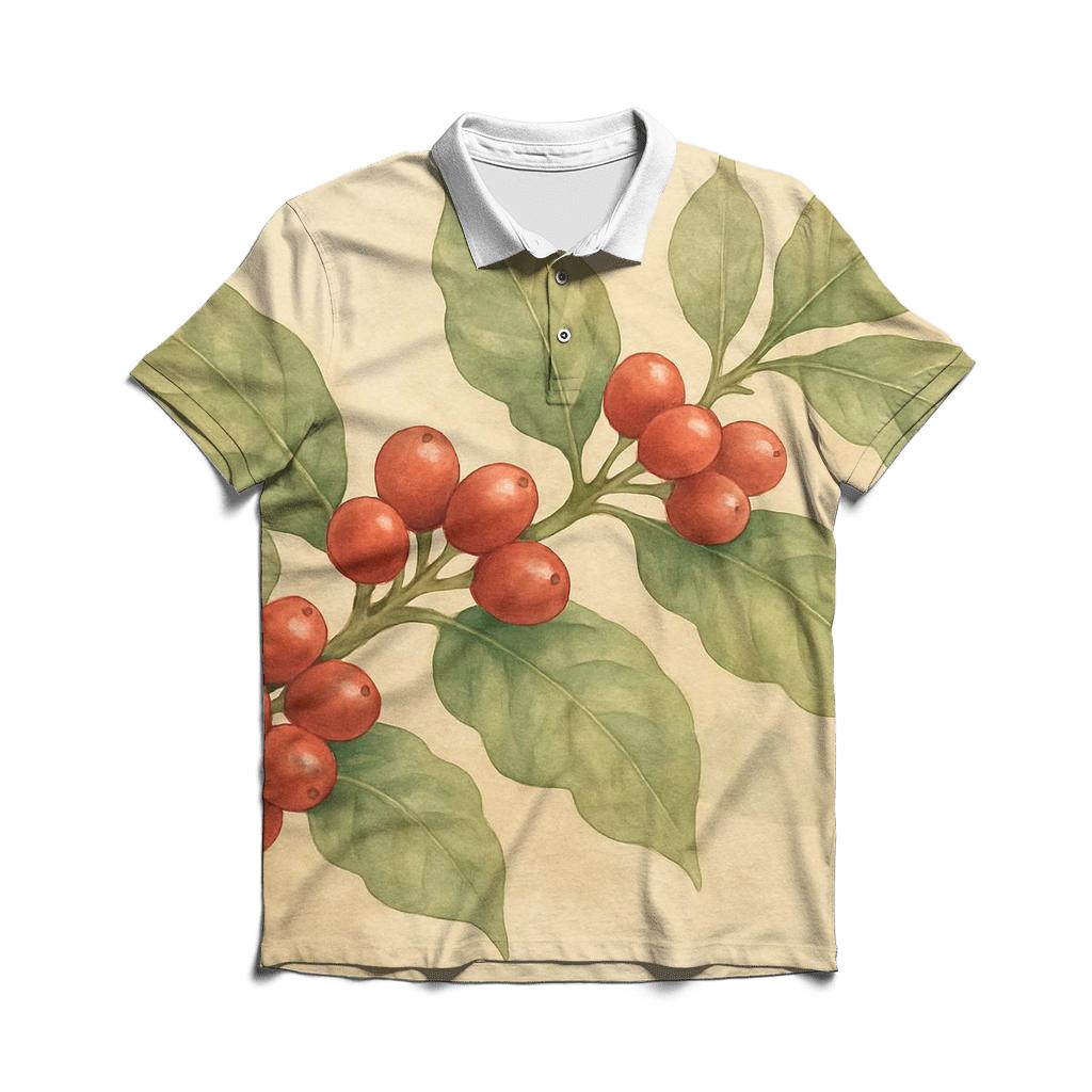 Cherry Branch Study casual sports polo shirts