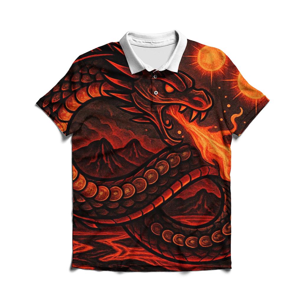 Solar Forge Ouroboros personalized polo shirts