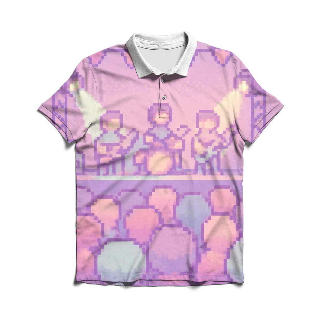 Pixel Concert Prism personalized polo shirts