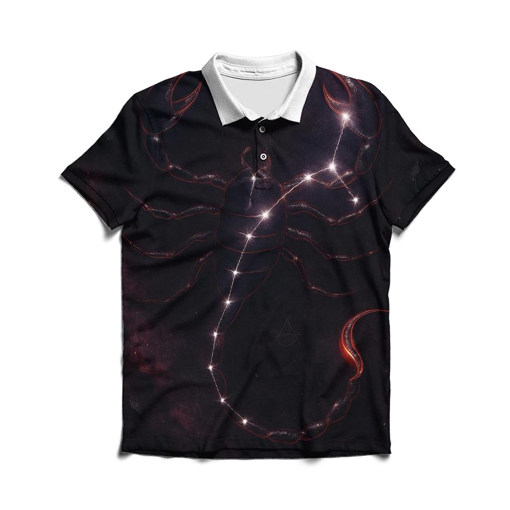Scorpio Galactic Scorpion Design personalized polo shirts
